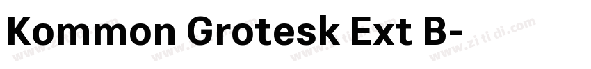Kommon Grotesk Ext B字体转换